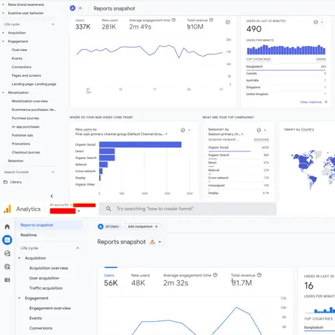 Web Analytics & Reporting result screenshot