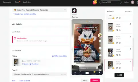 TikTok Ads result screenshot