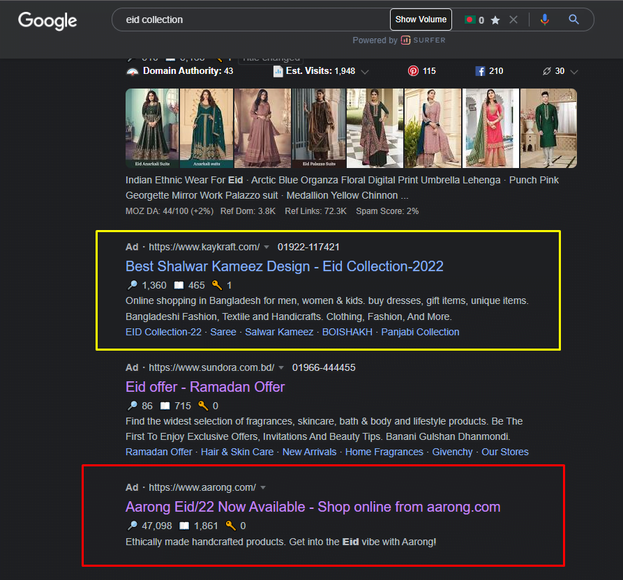 Search Campaign Ranking